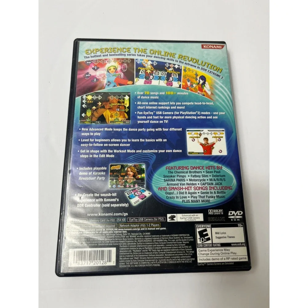 Dance Dance Evolution Extreme 2 PS2 Sony PlayStation 2 Konami Game CIB 21174